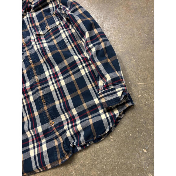 Carhartt Plaid Flannel Shirt Mens L Button Up Original Fit Heavyweight Workwear - Picture 5 of 7
